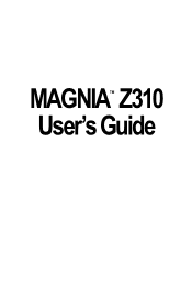 Toshiba Magnia Z310 User Guide