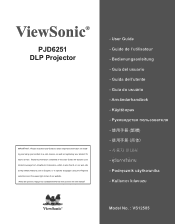ViewSonic PJD6251 PJD6251 User Guide (English)