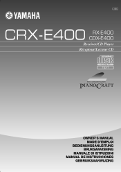 Yamaha CRX-E400 Owner's Manual