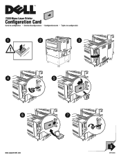 Dell 7330dn Mono Laser Printer Configuration SIM Card Install Instruction