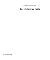 Dell OptiPlex GX280 Quick Reference Guide