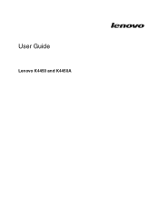Lenovo K4450 User Guide - Lenovo K4450 and K4450A