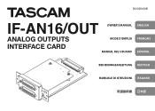 TASCAM DA-6400 IF-AN16/OUT Owners Manual