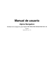 Alpine INE-W940 Owner's Manual - Navigation (espanol)