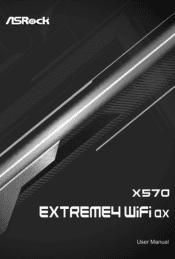 ASRock X570 Extreme4 WiFi ax User Manual