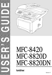 Brother International MFC-8820DN Users Manual - English