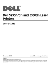 Dell 5350dn Mono Laser Printer User's Guide