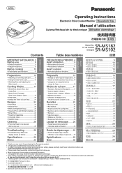 Panasonic SRMS102 SRMS182 User Guide