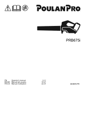 Poulan PRB675i Owner Manual