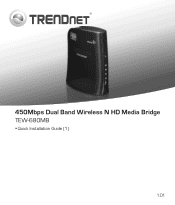 TRENDnet N900 Quick Installation Guide