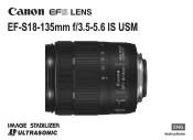 Canon EF-S 18-135mm f/3.5-5.6 IS USM User Manual