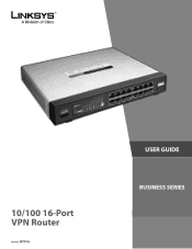 Linksys QuickVPN Cisco RV016 16-Port 10/100 VPN Router Administration Guide