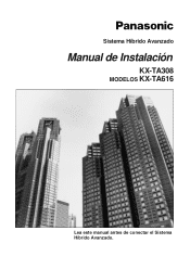 Panasonic KXTA308 Installation Manual (Spanish)