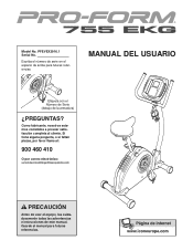 ProForm 455 Ekg Bike Spanish Manual