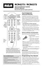 RCA RCR4373 Owner/User Manual: RCR4373