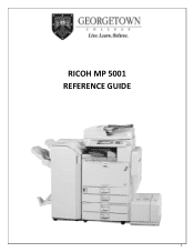 Ricoh Aficio MP 5001 Reference Guide