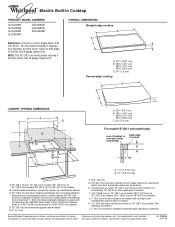 Whirlpool GJC3634RS Dimension Guide