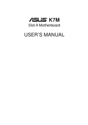 Asus K7M K7M User Manual