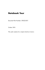 HP dv8000 Notebook Tour Guide