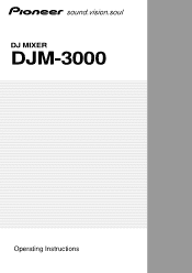 Pioneer DJM 3000 Owner's Manual