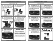 Cuisinart DCC-4000P1 Quick Reference