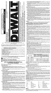 Dewalt D25602K Instruction Manual