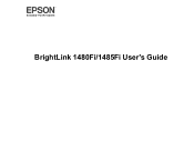 Epson BrightLink 1485Fi Users Guide