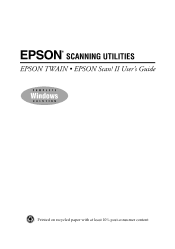 Epson ActionScanner II PC User Manual - TWAIN 32