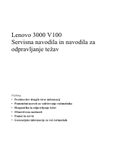 Lenovo V100 (Slovenian) Service and Troubleshooting Guide