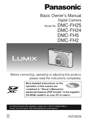Panasonic DMCFH24 DMCFH24 User Guide