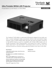 ViewSonic PLED-W600 PLED-W600 Datasheet (English)