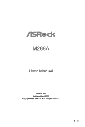 ASRock M266A User Manual