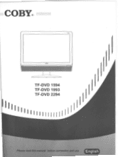 Coby TFDVD1993 User Manual