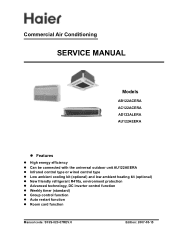 Haier AB122ACERA Service Manual
