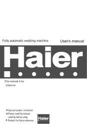 Haier XQB60-68 User Manual