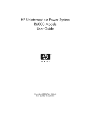 HP R12000XR UPS R6000 Models User Guide