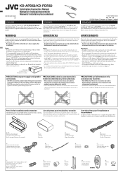 JVC KD PDR50 Installation Manual