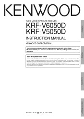Kenwood KRF-V6050D User Manual 1