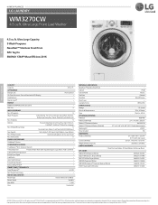 LG WM3270CW Owners Manual - English