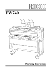 Ricoh FW770 Operating Instructions
