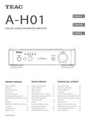 TEAC A-H01 Manual for A-H01