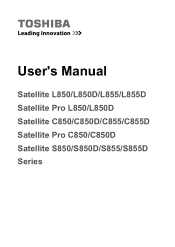Toshiba Satellite Pro C850 Users Manual Canada; English