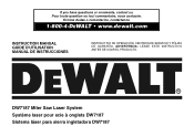 Dewalt DW716 Instruction Manual
					                        
					                            - Laser