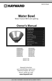 Hayward LED WaterBowls Waterbowls Manual