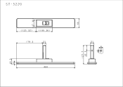 NEC LCD5220-AV ST-5220 mechancial drawing