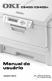 Oki C5400n Portugu鱺 Manual do usu౩o