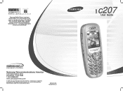 Samsung SGH-C207 User Manual (user Manual) (ver.1.0) (English)