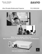 Sanyo PLC-WXU300 Brochure PLC-WXU300