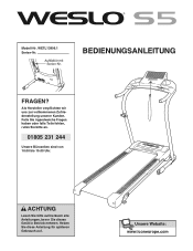 Weslo Cadence S5 Treadmill German Manual