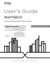 ZyXEL WAP6804 User Guide
